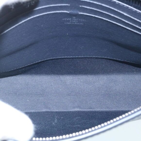 LOUIS VUITTON Monogram Savanna Pochette Voyage ClutchBag Navy M66639 Auth 29183A - Picture 10 of 16